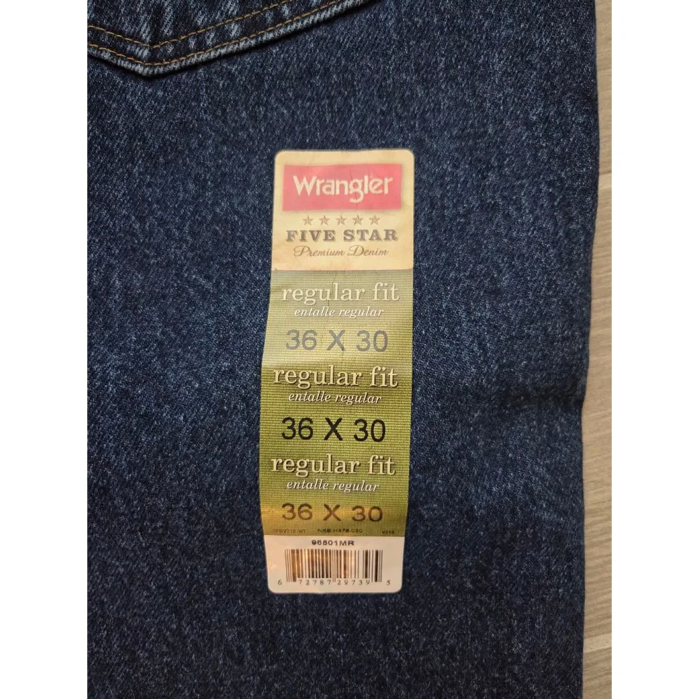 Men's Wrangler Blue Regular Fit Jeans Waist 36